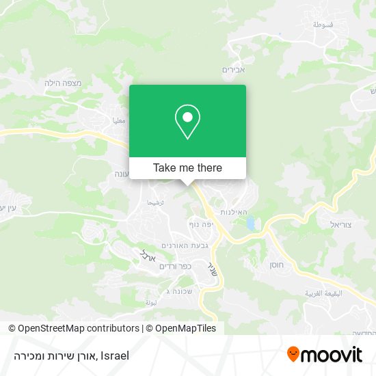 אורן שירות ומכירה map