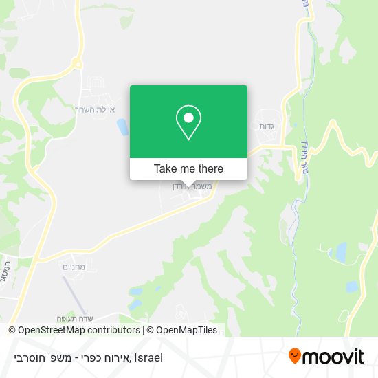 אירוח כפרי - משפ' חוסרבי map