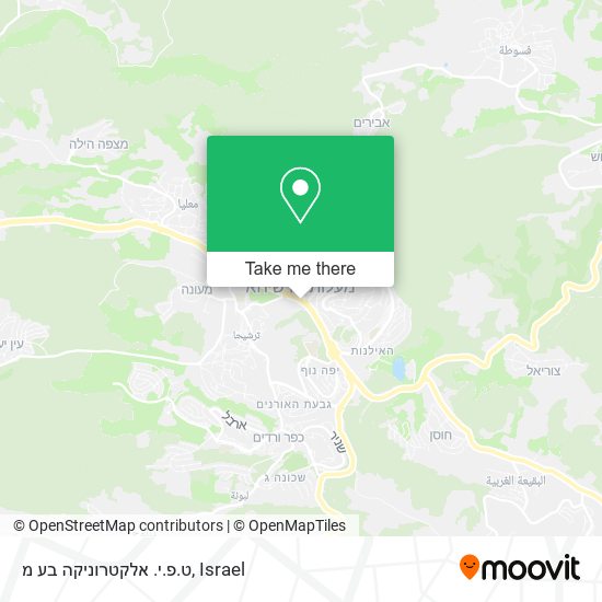 ט.פ.י. אלקטרוניקה בע מ map