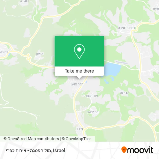 Карта מול הפסגה - אירוח כפרי