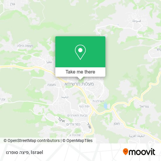 פיצה סופרנו map