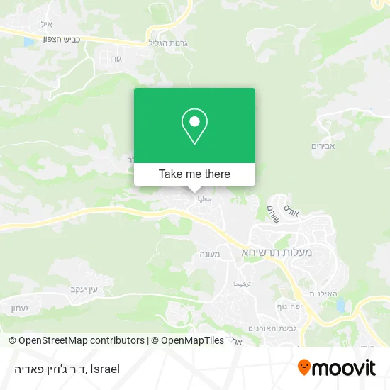 Карта ד ר ג'וזין פאדיה