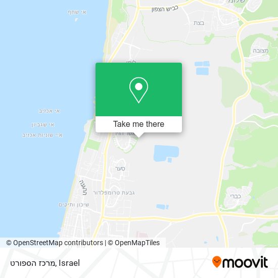 Карта מרכז הספורט