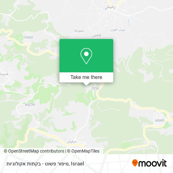 סיפור פשוט - בקתות אקולוגיות map