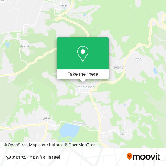 אל הנוף - בקתות עץ map