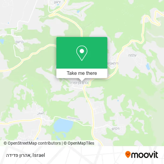Карта אהרון פדידה