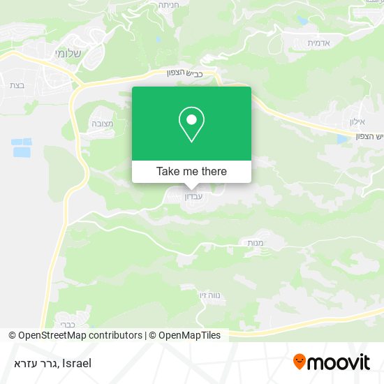 גרר עזרא map