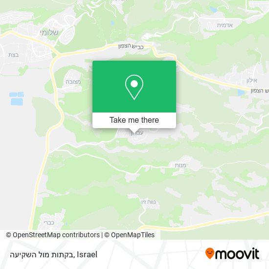 בקתות מול השקיעה map