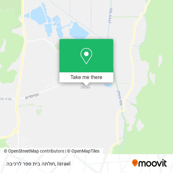 חולתה בית ספר לרכיבה map