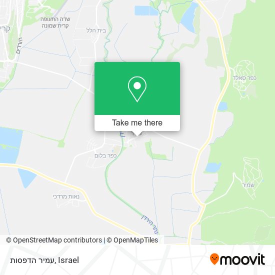 Карта עמיר הדפסות