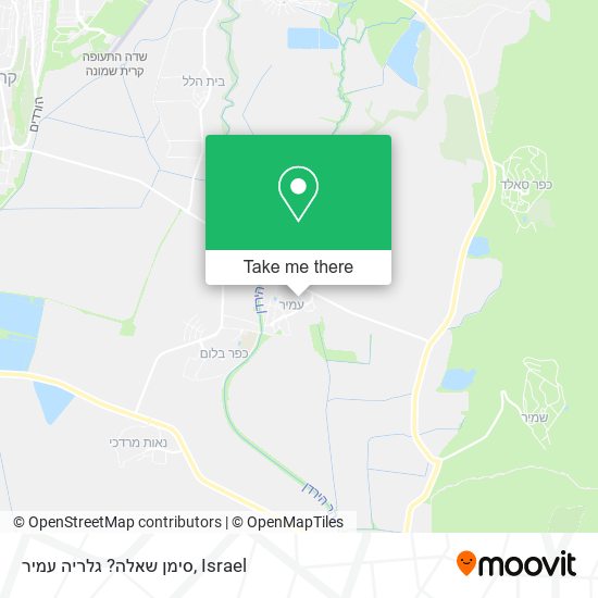 סימן שאלה? גלריה עמיר map