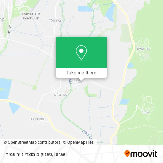 Карта טפנוקים מוצרי נייר עמיר