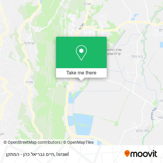 Карта חיים גבריאל כהן - המתקן