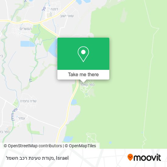 נקודת טעינת רכב חשמל map