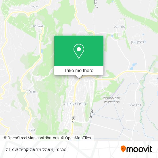 מאהל מחאה קרית שמונה map