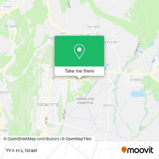 בית הילל map