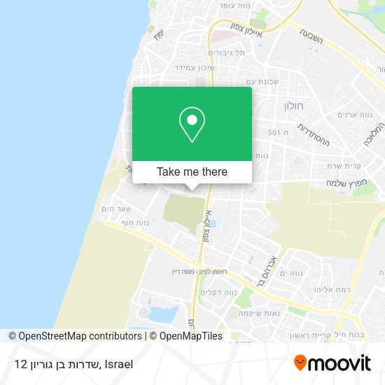 שדרות בן גוריון 12 map