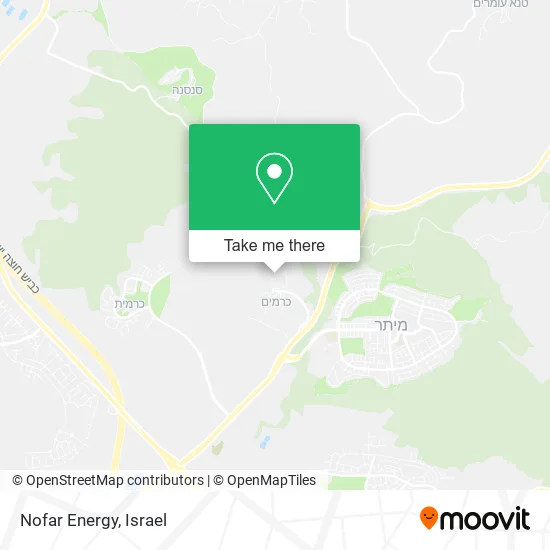 Карта Nofar Energy