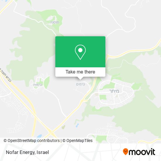 Карта Nofar Energy