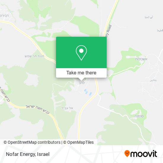 Карта Nofar Energy