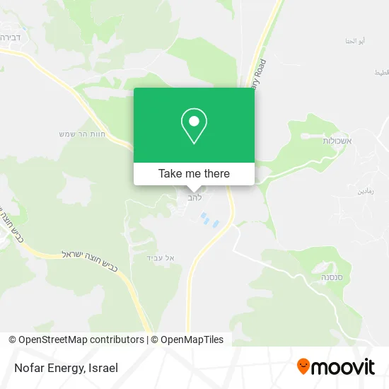 Карта Nofar Energy