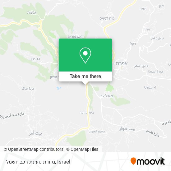 נקודת טעינת רכב חשמל map