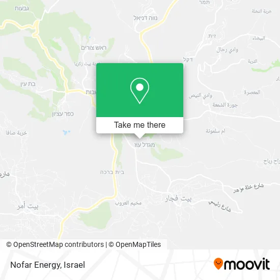 Карта Nofar Energy