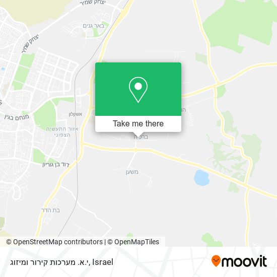 י.א. מערכות קירור ומיזוג map