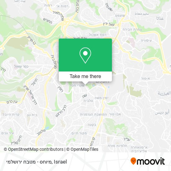 מיוחס - מטבח ירושלמי map