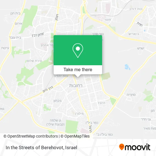 Карта In the Streets of Berehovot