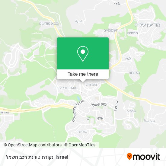 נקודת טעינת רכב חשמל map