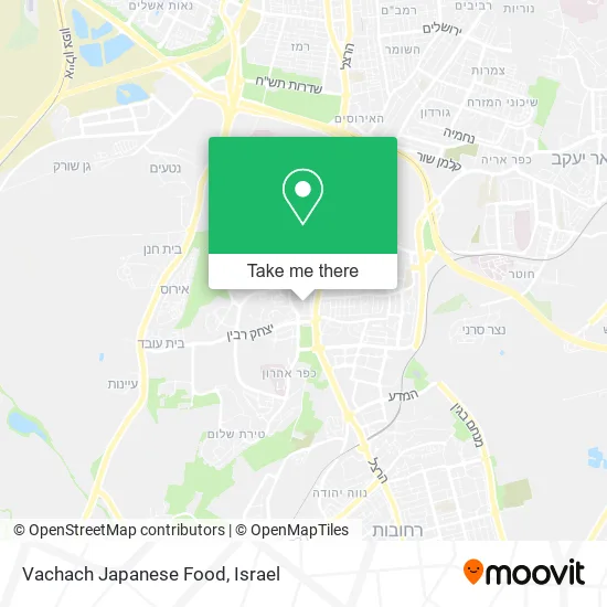 Карта Vachach Japanese Food