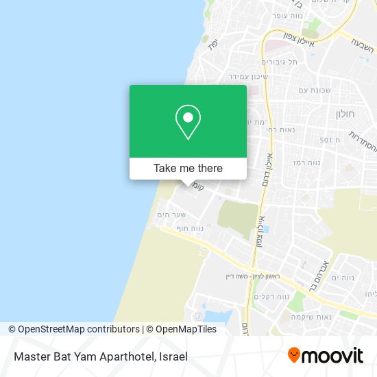 Master Bat Yam Aparthotel map