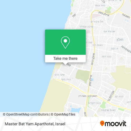 Карта Master Bat Yam Aparthotel