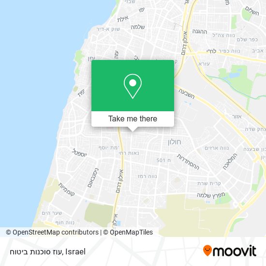 עוז סוכנות ביטוח map