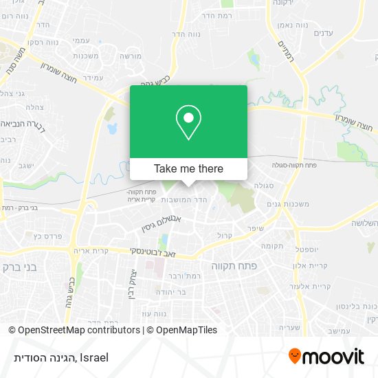 הגינה הסודית map