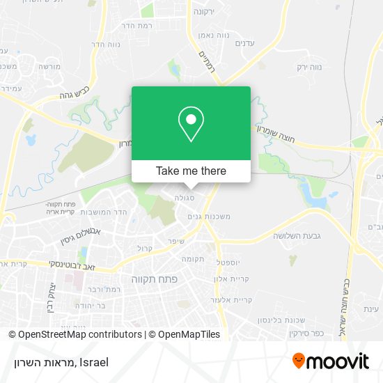 מראות השרון map