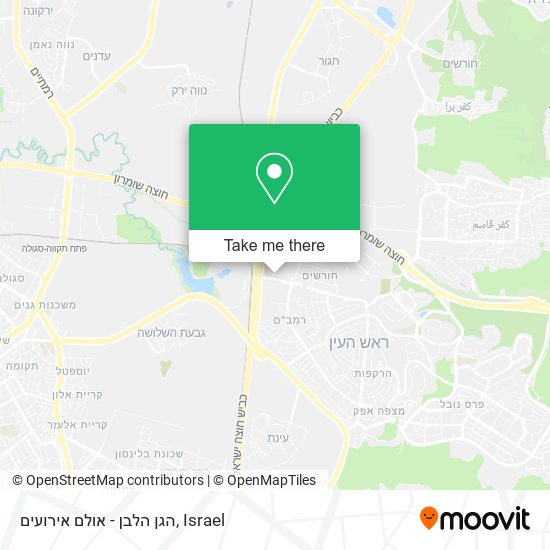 הגן הלבן - אולם אירועים map