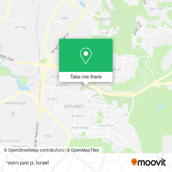Карта גן מעון התמר