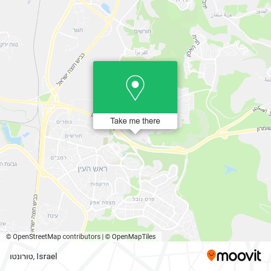 טורונטו map