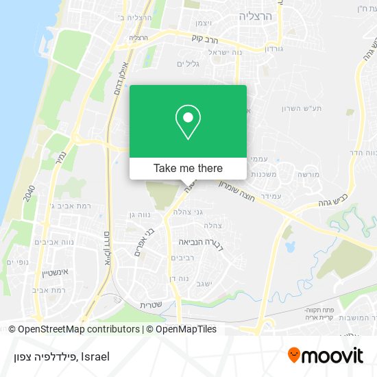 פילדלפיה צפון map