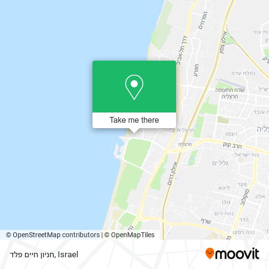 חניון חיים פלד map