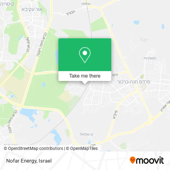 Карта Nofar Energy