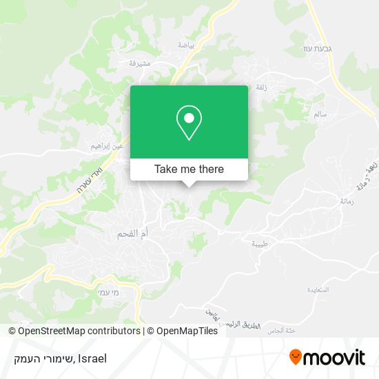 שימורי העמק map