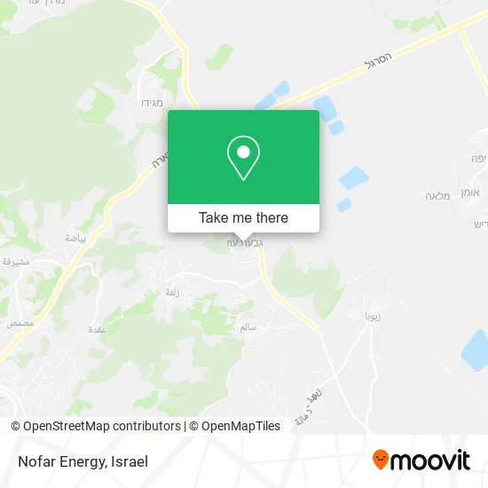 Карта Nofar Energy