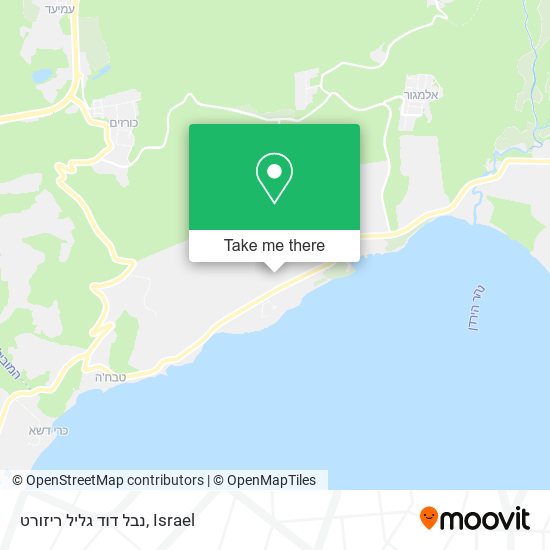 נבל דוד גליל ריזורט map
