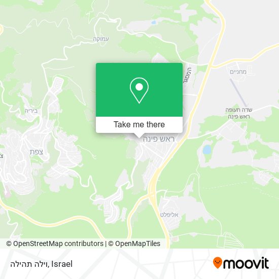 וילה תהילה map