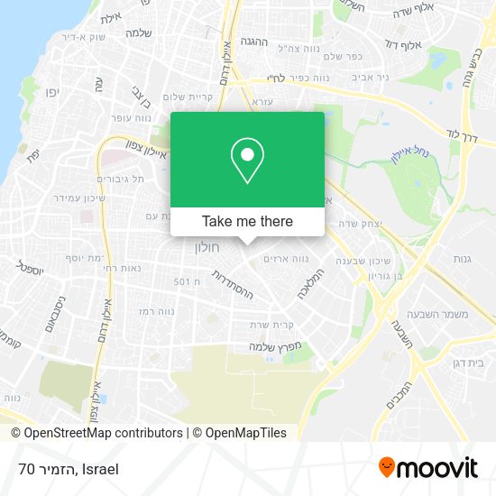 הזמיר 70 map