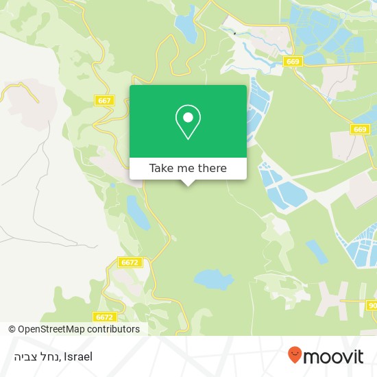 נחל צביה map