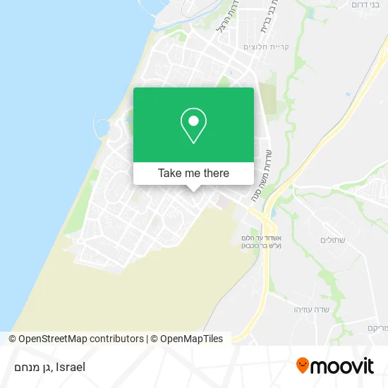 Карта גן מנחם